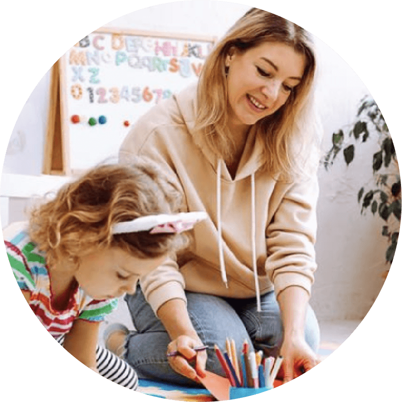 Young girl in the classroom